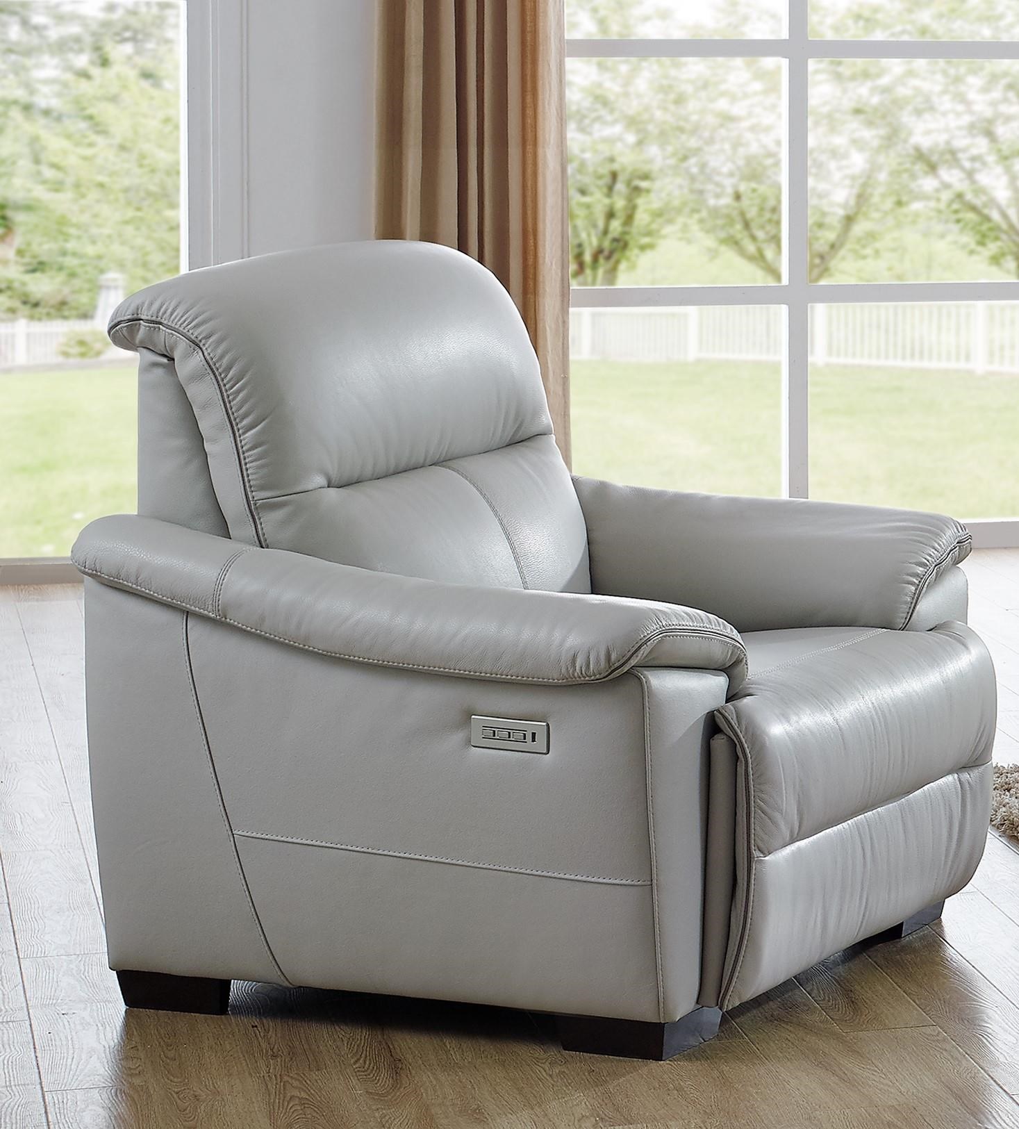 Natuzzi Editions Potenza 114165675 Contemporary Wall Hugger Power Recliner with Power Headrest Baer s Furniture Recliners